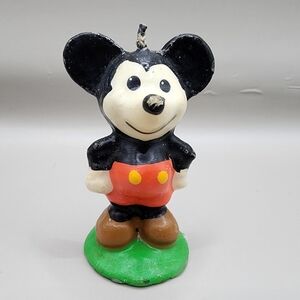 Vintage Hallmark Mickey Mouse 2.5" Wax Candle Unused Disney
